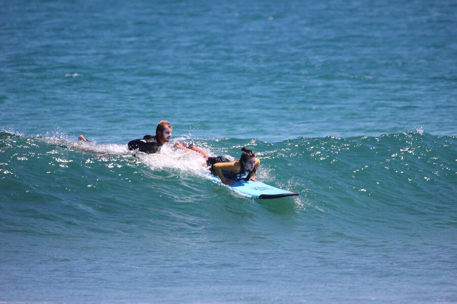 surf instructor in Bali