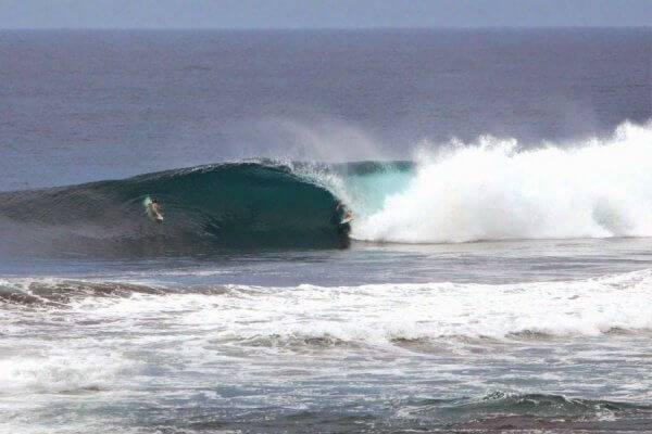 surfing echo beach